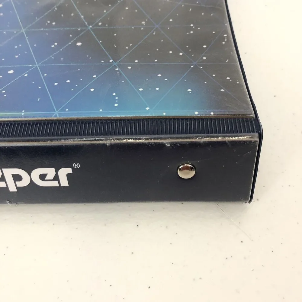 Trapper Keeper Binder OUTER SPACE Retro Geometric Portfolio Collection